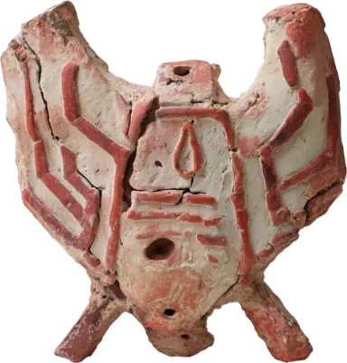 Terracotta sculpture Residual Forms III by Nassim Haddad, 2024