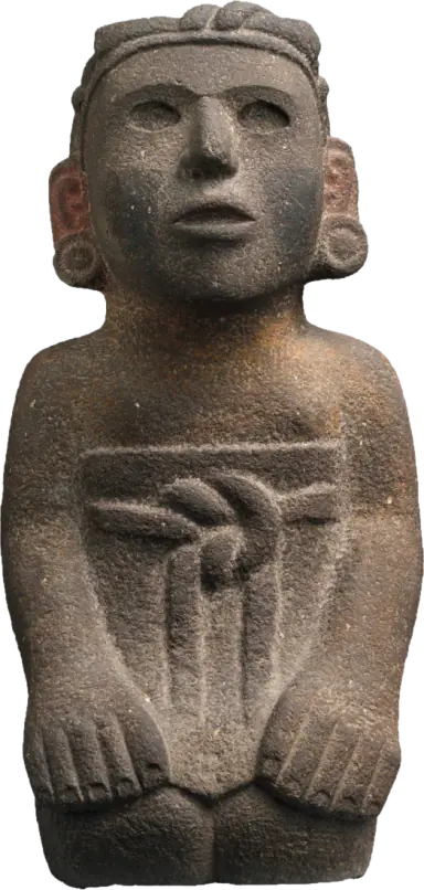 Seated basalt figure, about 1500